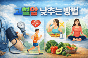 고혈압 낮추는 방법 총정리